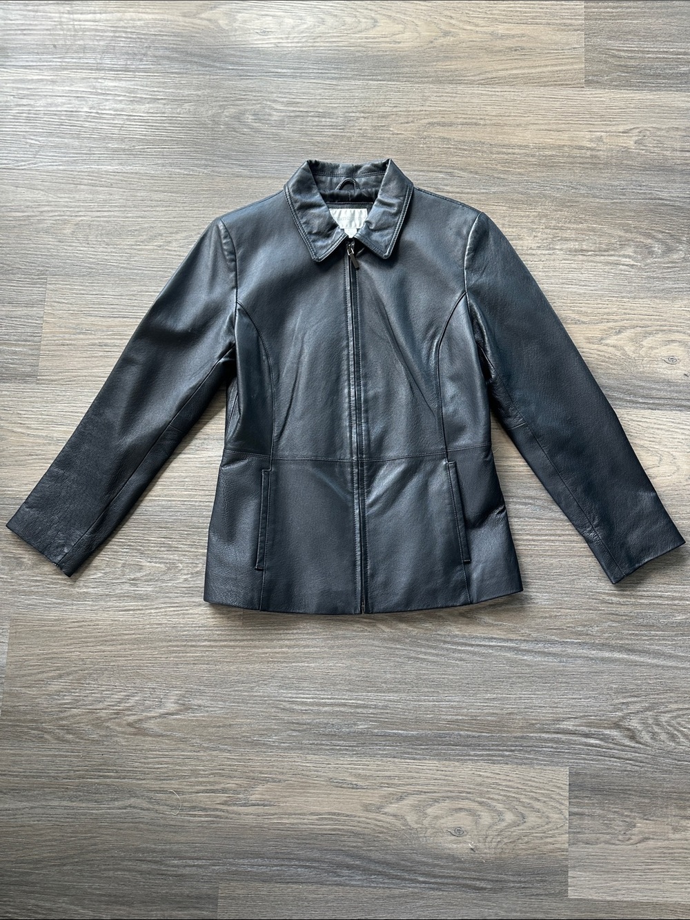Black Worthington Genuine Leather Jacket